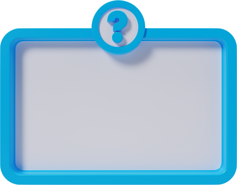 3D Rendering Of Question Box